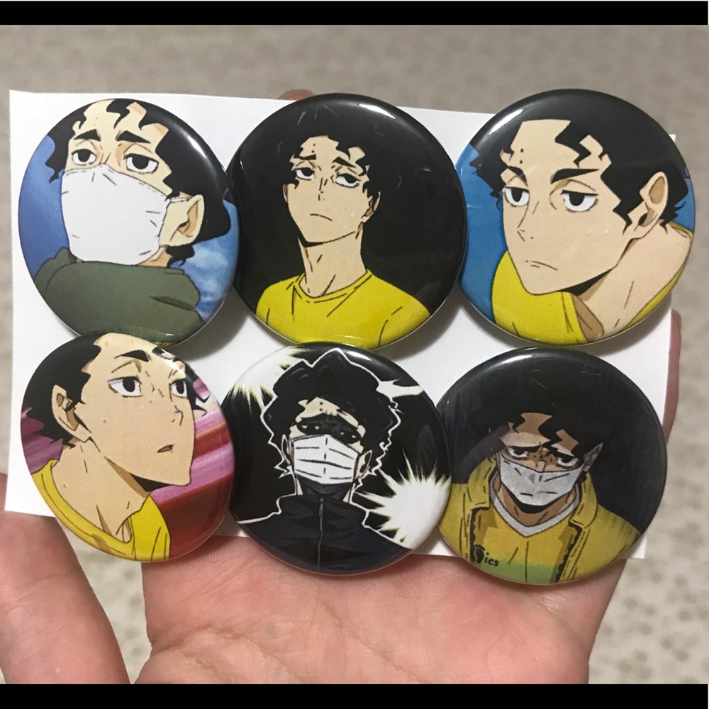 Haikyuu!! Kiyoomi Sakusa Pinback Buttons